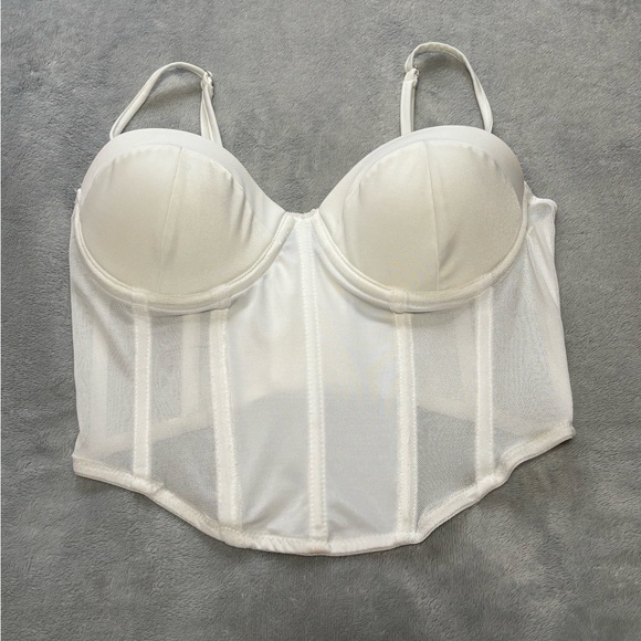 Urban Planet White Corset Top - Picture 1 of 2